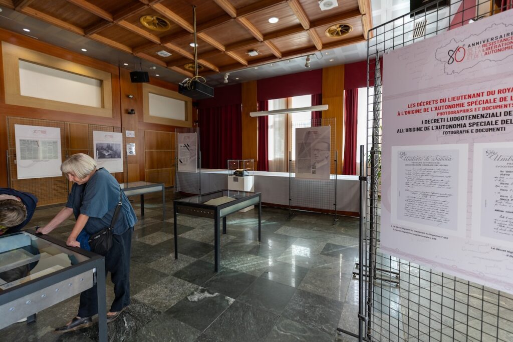 La mostra sui Mostra Decreti Luogotenenziali - Foto Ufficio Stampa Regione Autonoma Valle d