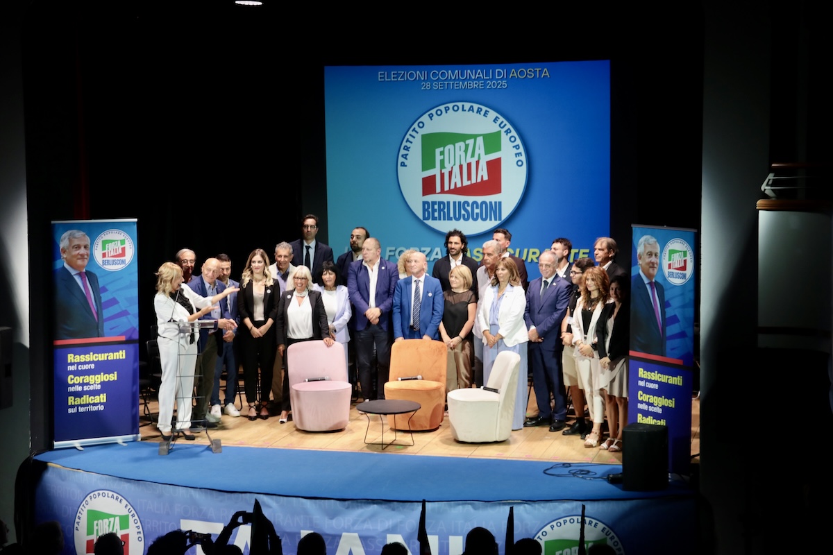 Antonio Tajani ad Aosta Forza Italia