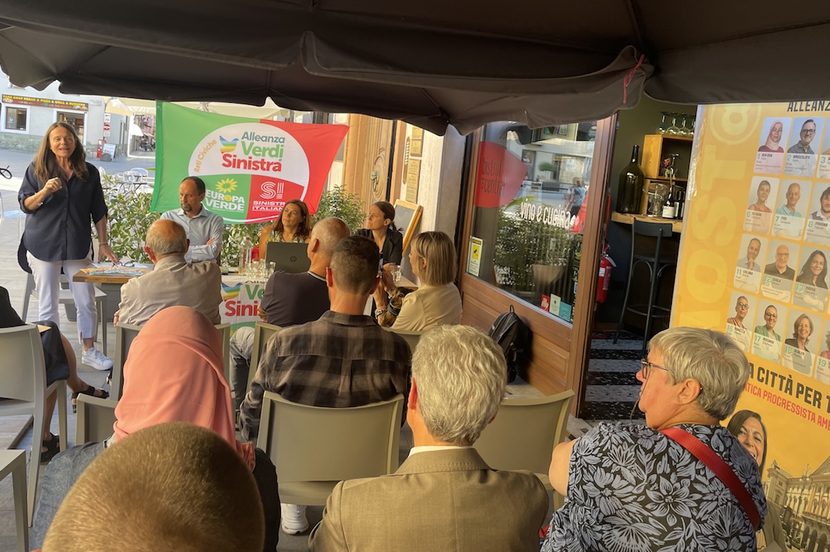 La presentazione dei candidati Sindaco e Vicesindaca di Avs per Aosta Eugenio Torrione e Katya Foletto