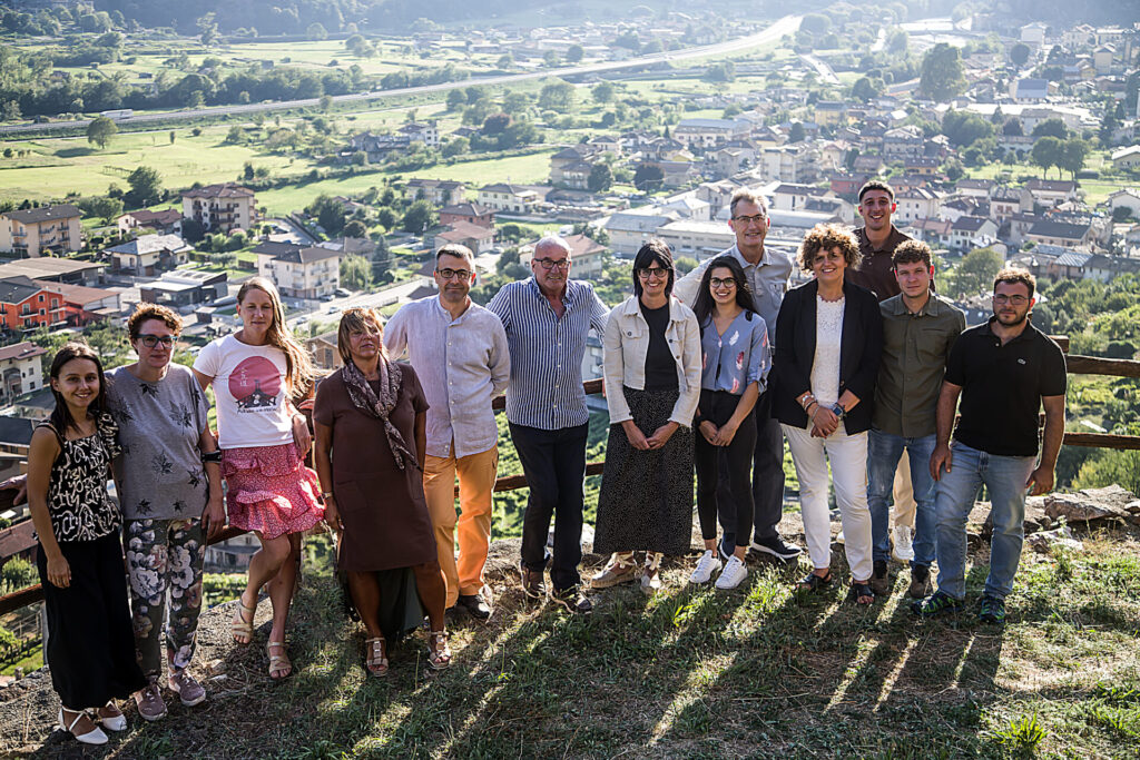 I candidati della lista "Noi con voi" a Donnas