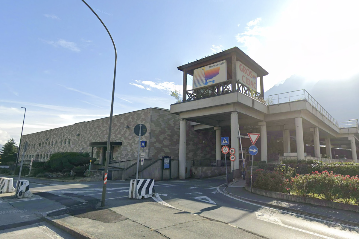 Il supermercato Gros Cidac di Aosta