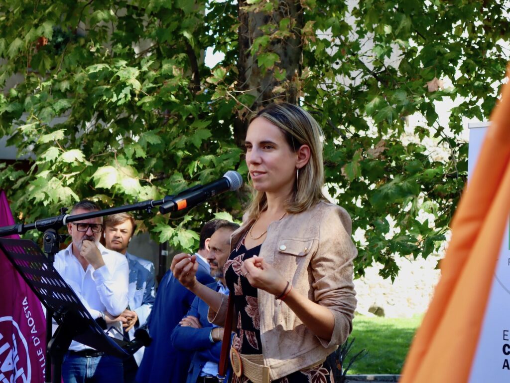 La candidata Vicesindaca di Aosta Valeria Fadda Foto Alice Dufour