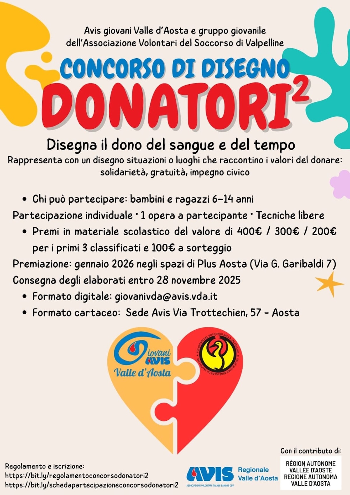 Locandina Concorso disegni - Avis