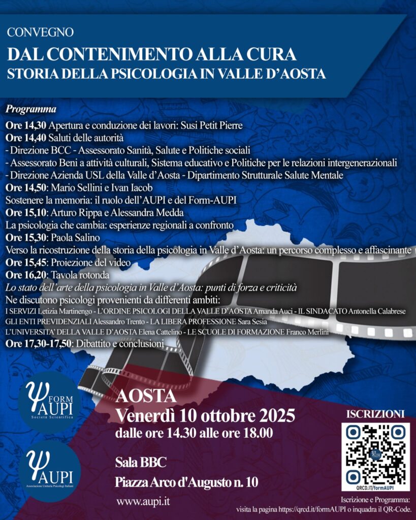 Locandina convegno psicologia AUPI