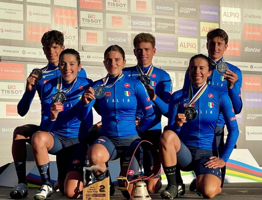 Martina Berta italia podio mondiali team relay