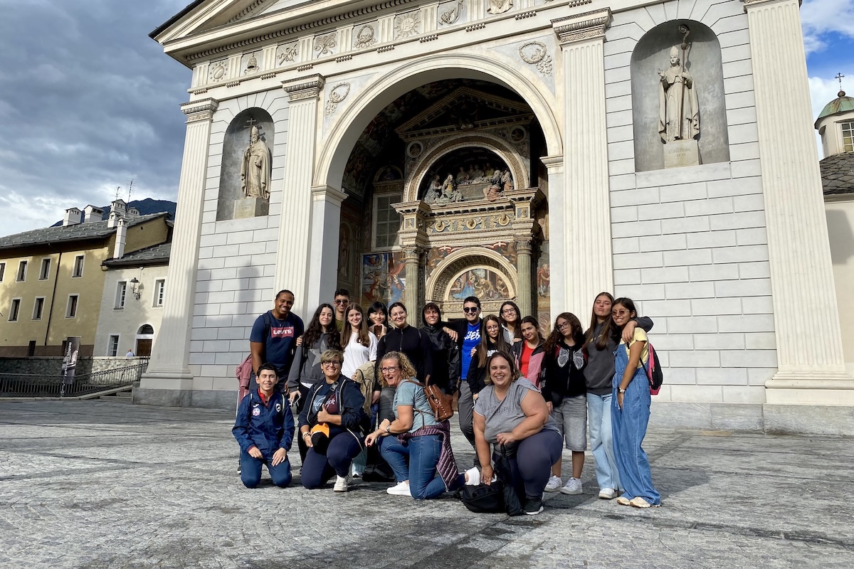 La passeggiata per Aosta del progetto MeTe