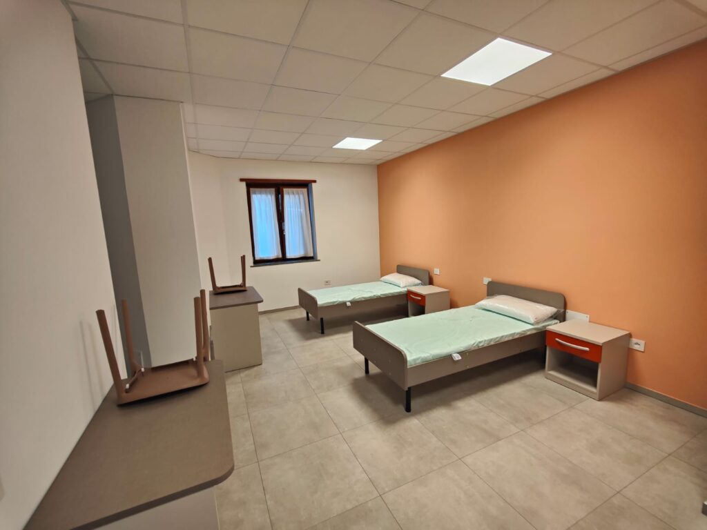 Una delle stanze da letto