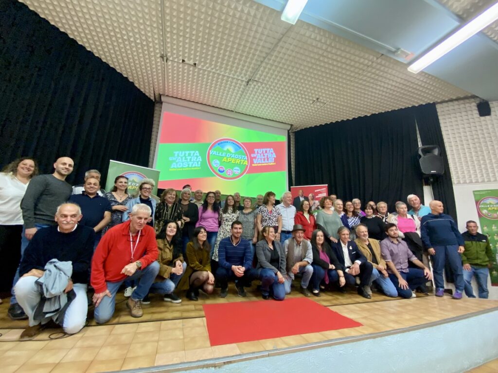 VdA Aperta comizio chiusura tutti i candidati