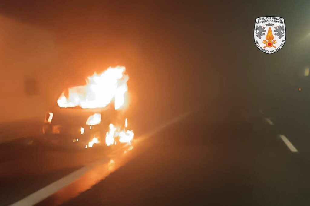 L'incendio nella galleria di Leverogne
