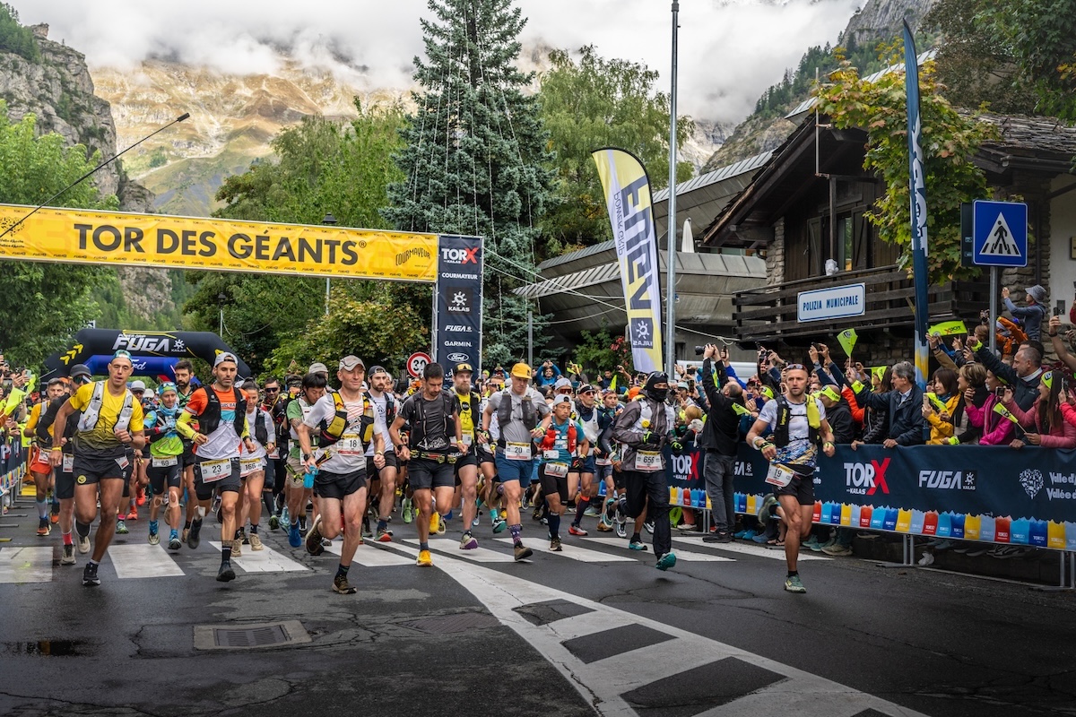 La partenza del Tor des Géants 2025