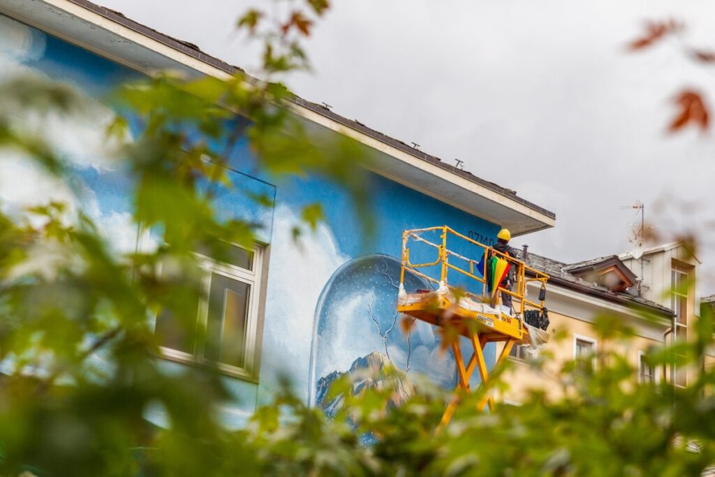 Il murale di Ozmo all