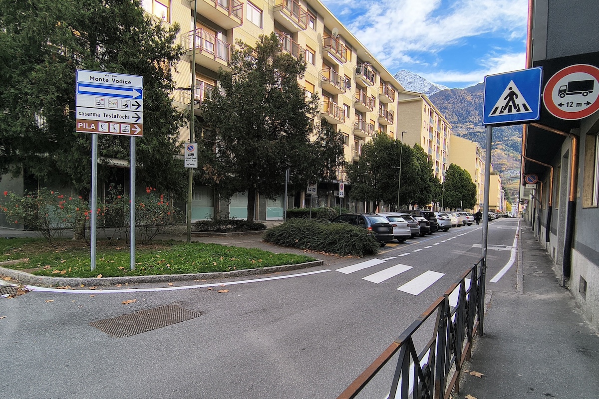 Via Monte Vodice ad Aosta