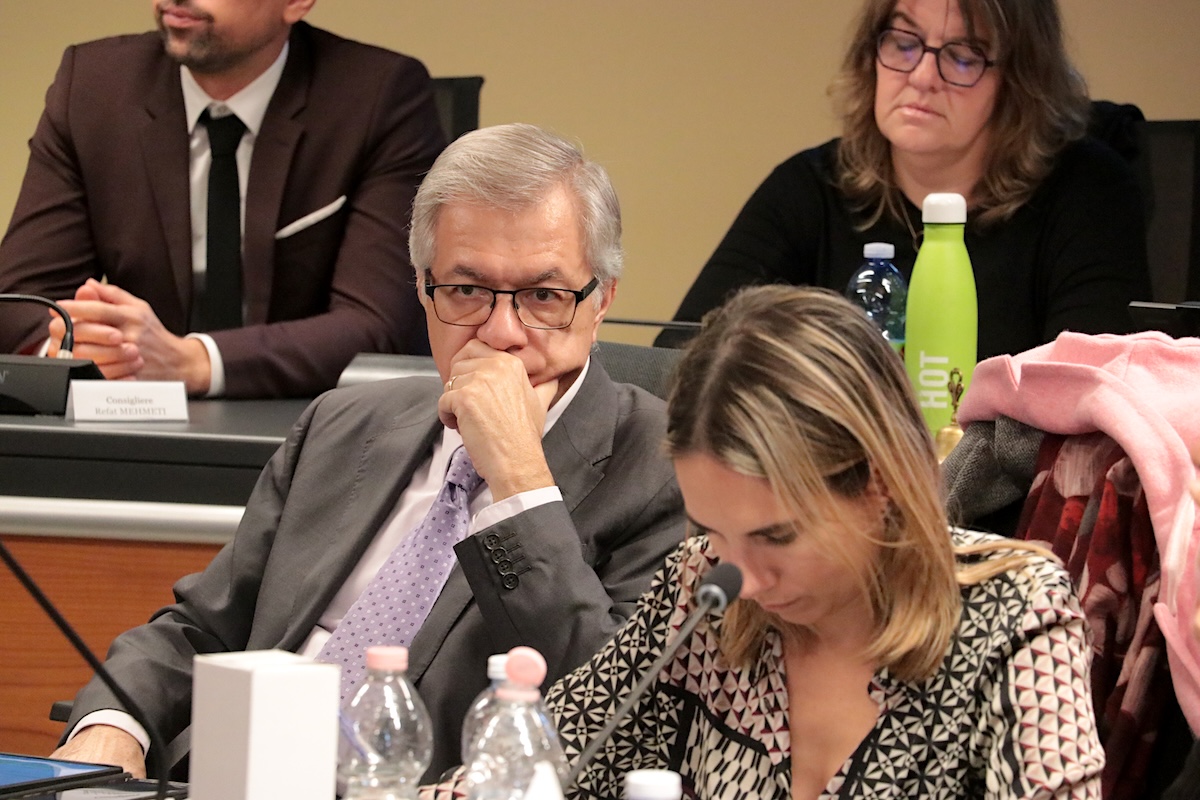 Il sindaco di Aosta Raffaele Rocco e la vicesindaca Valeria Fadda