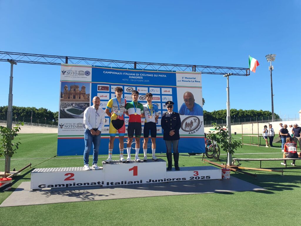Kristian Blanc bronzo italiani juniores pista
