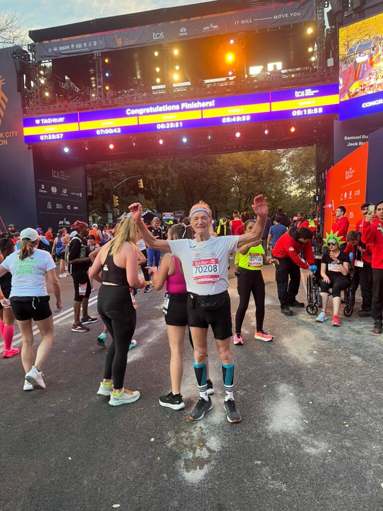 Egidio Marquis alla Maratona di New York