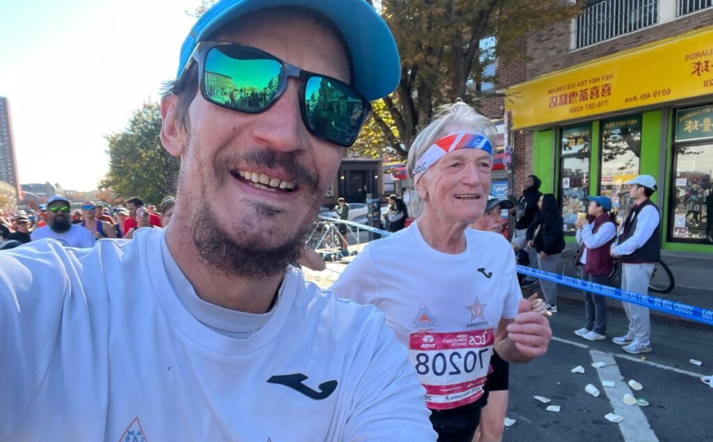 Egidio e Patrick Marquis alla Maratona di New York