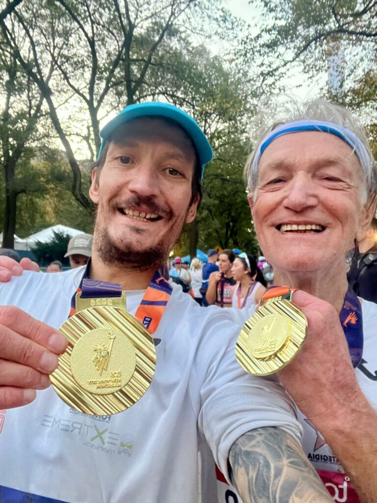 Egidio e Patrick Marquis alla Maratona di New York