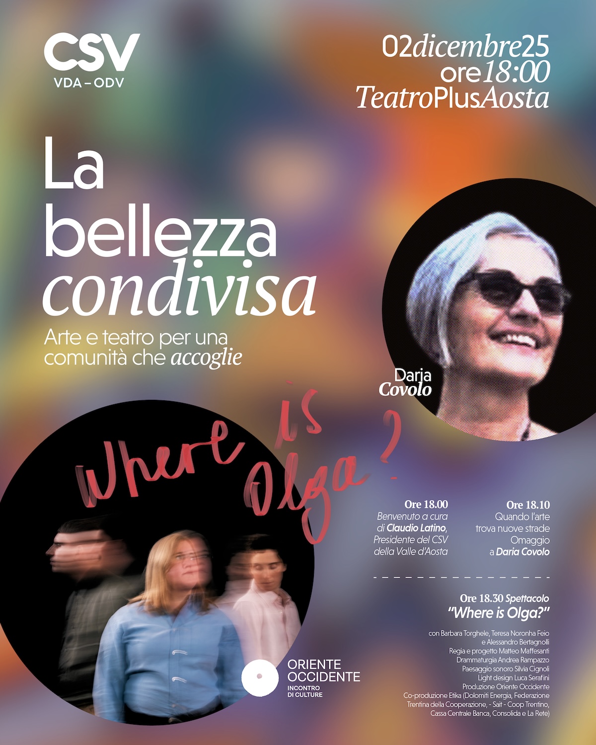 Where is Olga - spettacolo e omaggio a Daria Covolo CSV