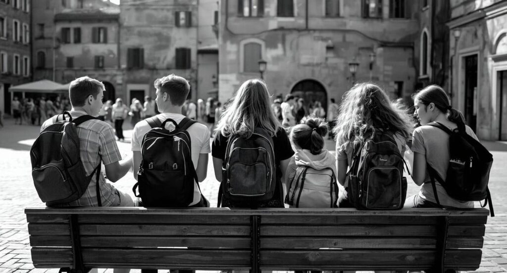 Giovani - Immagine creata contro l'AI