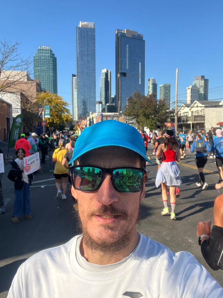 Patrick Marquis alla Maratona di New York