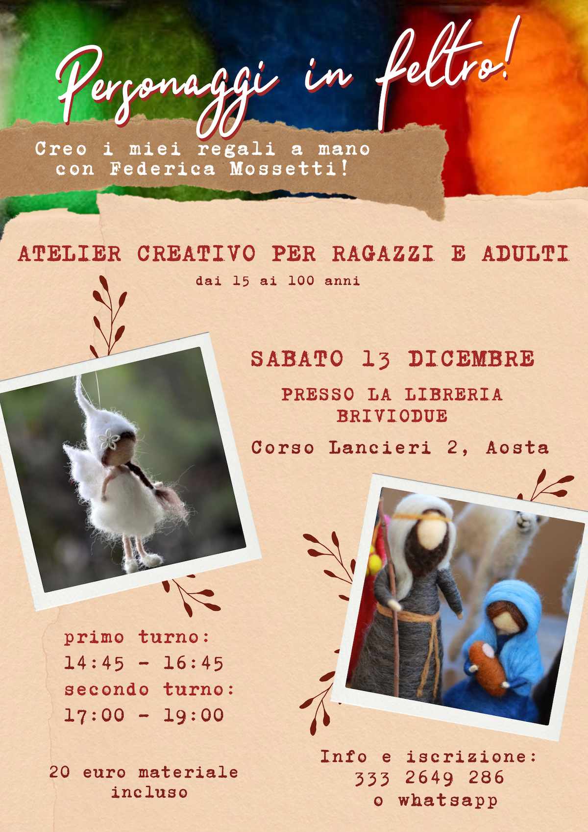 Personaggi in feltro Mossetti Federica