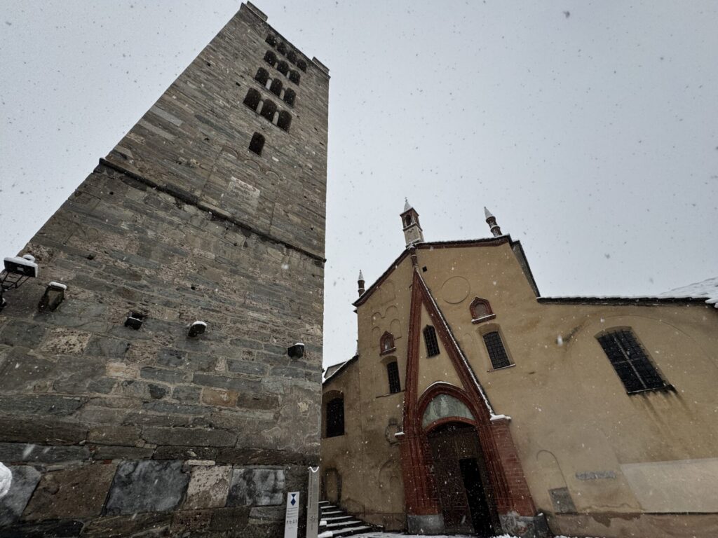 Prima neve ad Aosta novembre