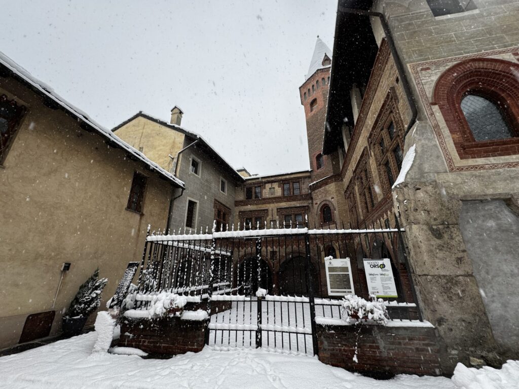 Prima neve ad Aosta novembre