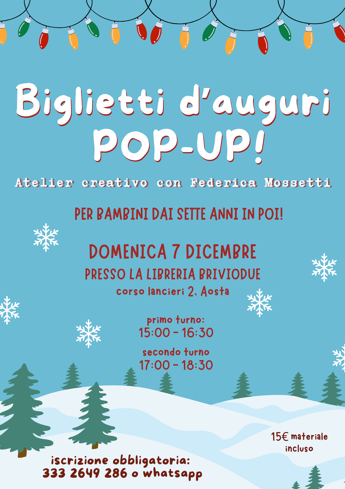 biglitti d'auguri pop up Mossetti Federica