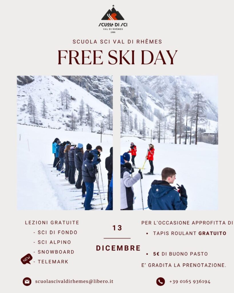 Free Ski Dai Rhêmes Notre Dame