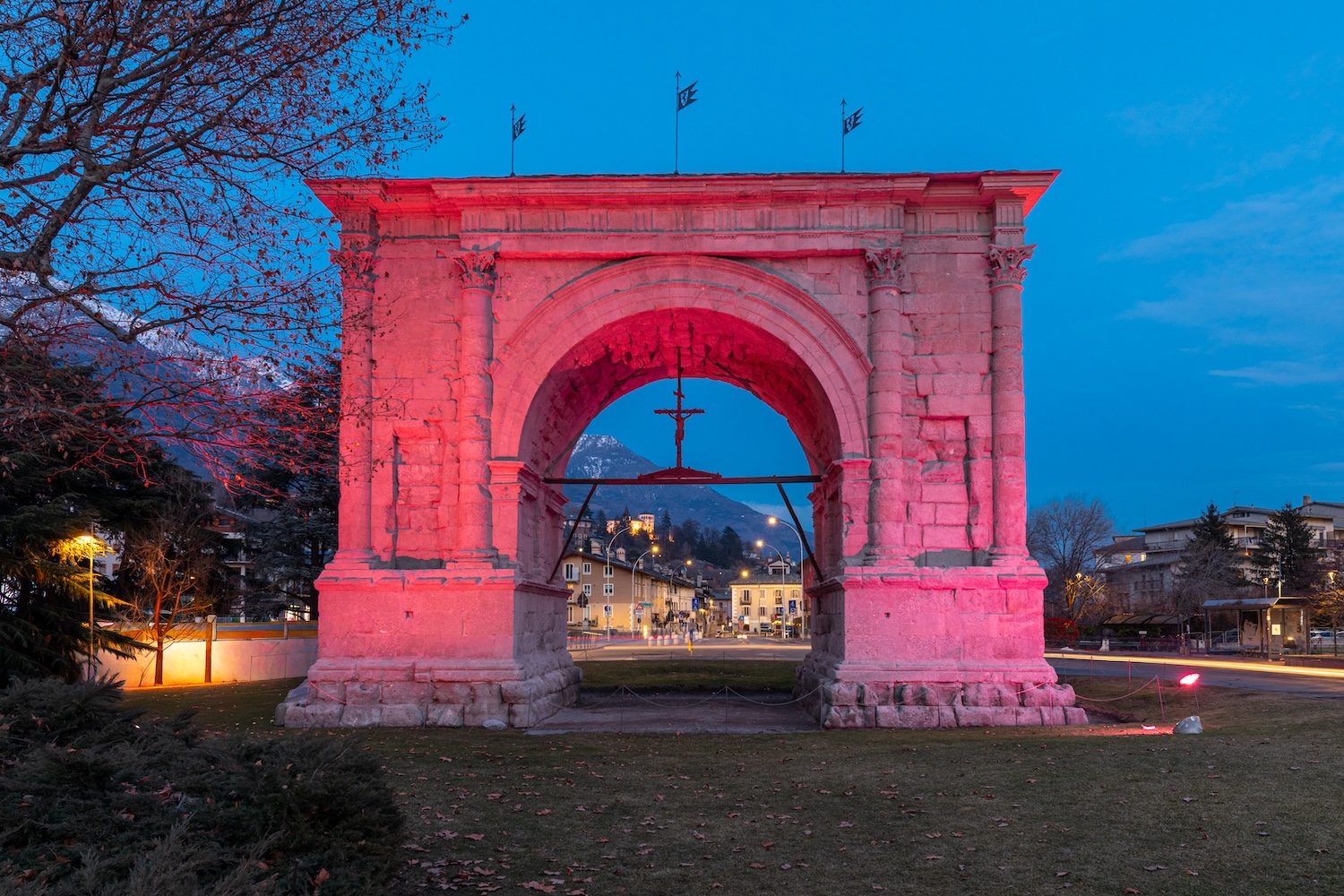 Giro d Italia Stage Arco d Augusto Aosta