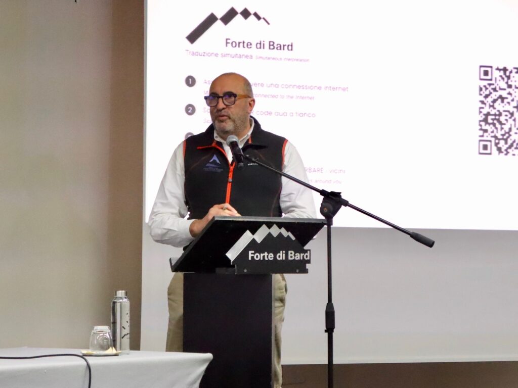 Jean Pierre Fosson segretario generale di Fondazione Montagna Sicura Foto Alice Dufour