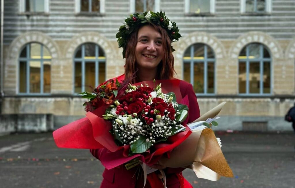 Silvia Degiorgis il giorno della laurea