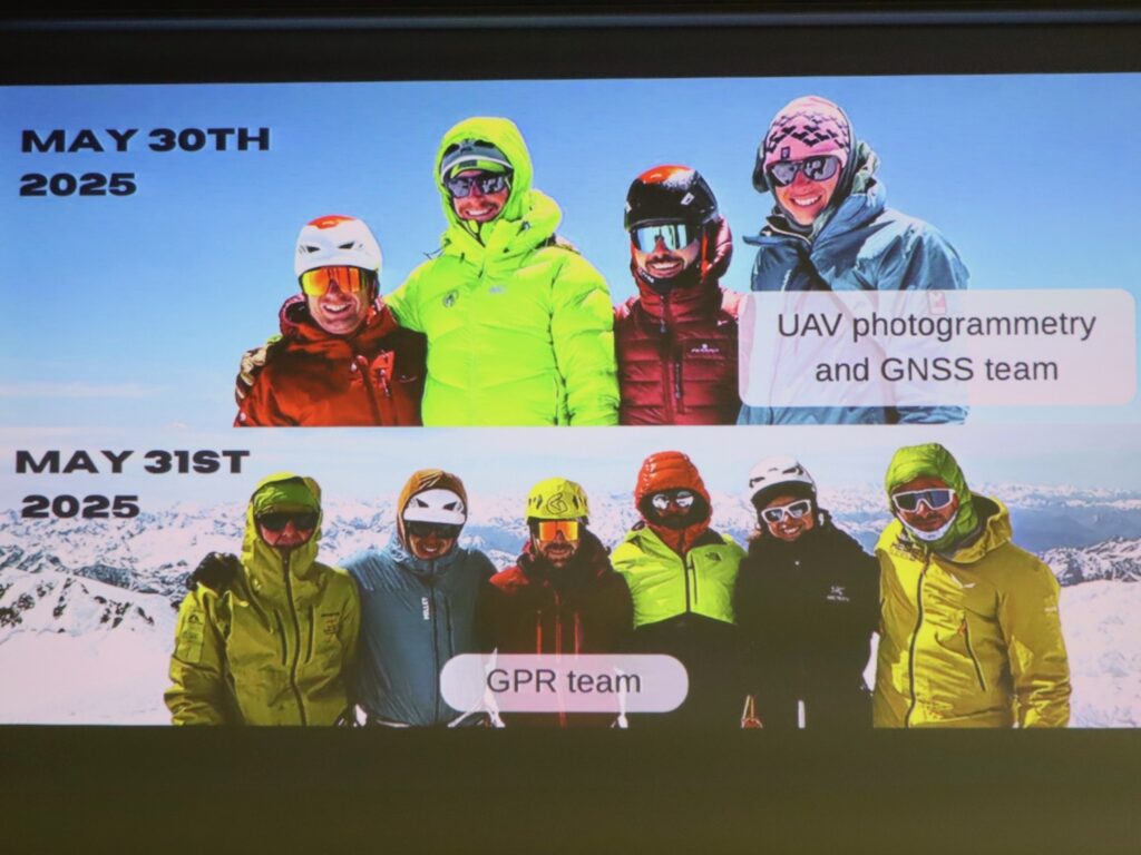 Team ricerca scientifica sul Monte Bianco