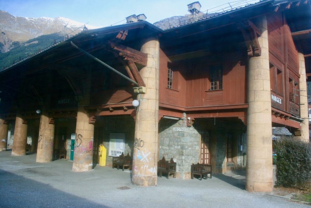 La stazione ferroviaria di Morgex
