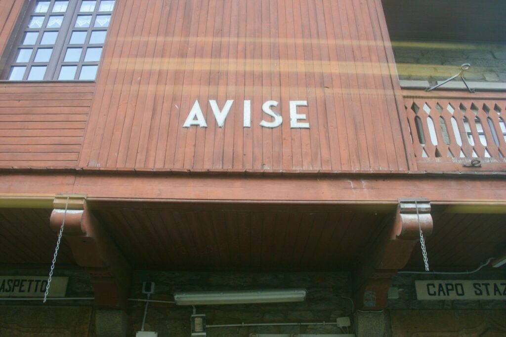 La stazione ferroviaria di Avise