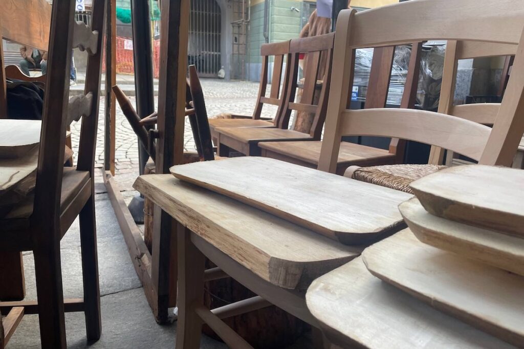 I lavori di Aurelio Armand alla Fiera di Sant