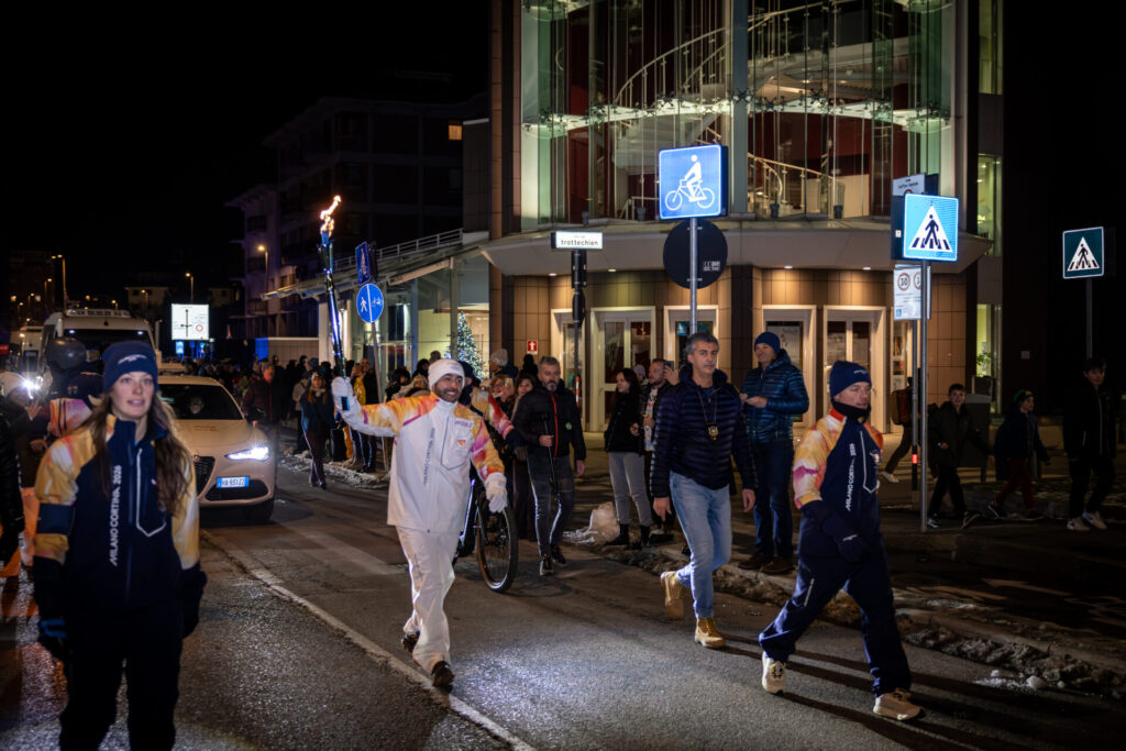 Accensione bracere olimpico Aosta