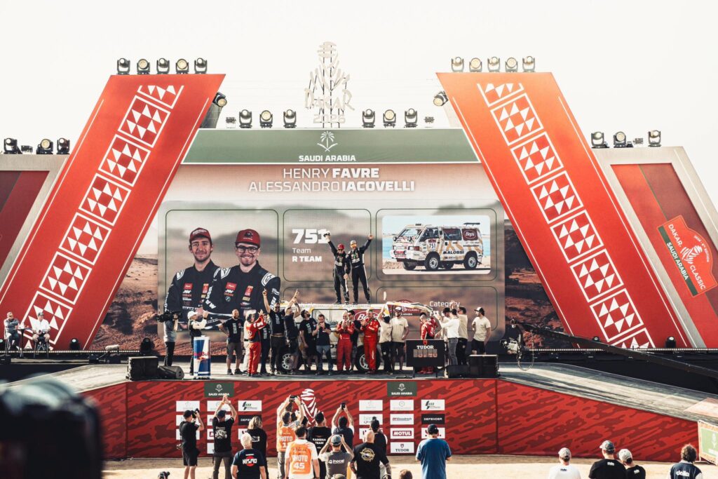 Favre e Iacovelli arrivo Dakar