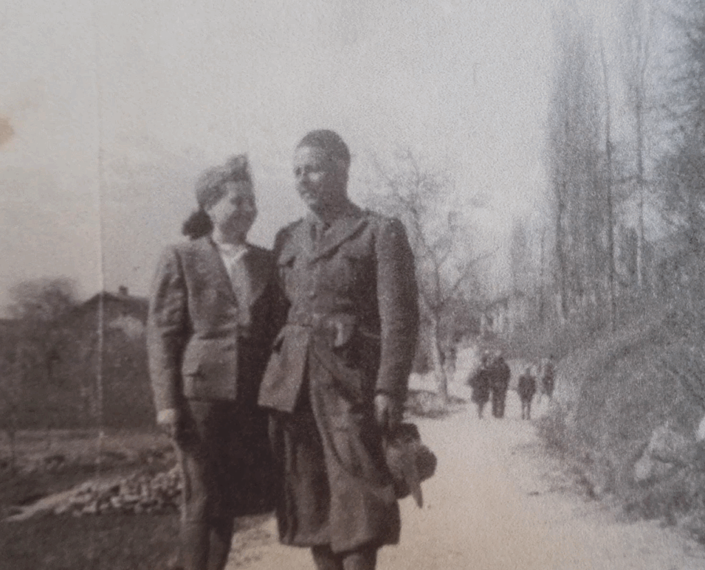 Giulio Giunta con la moglie