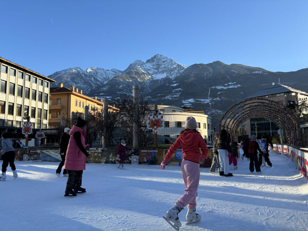 Pista pattinaggio mercatini