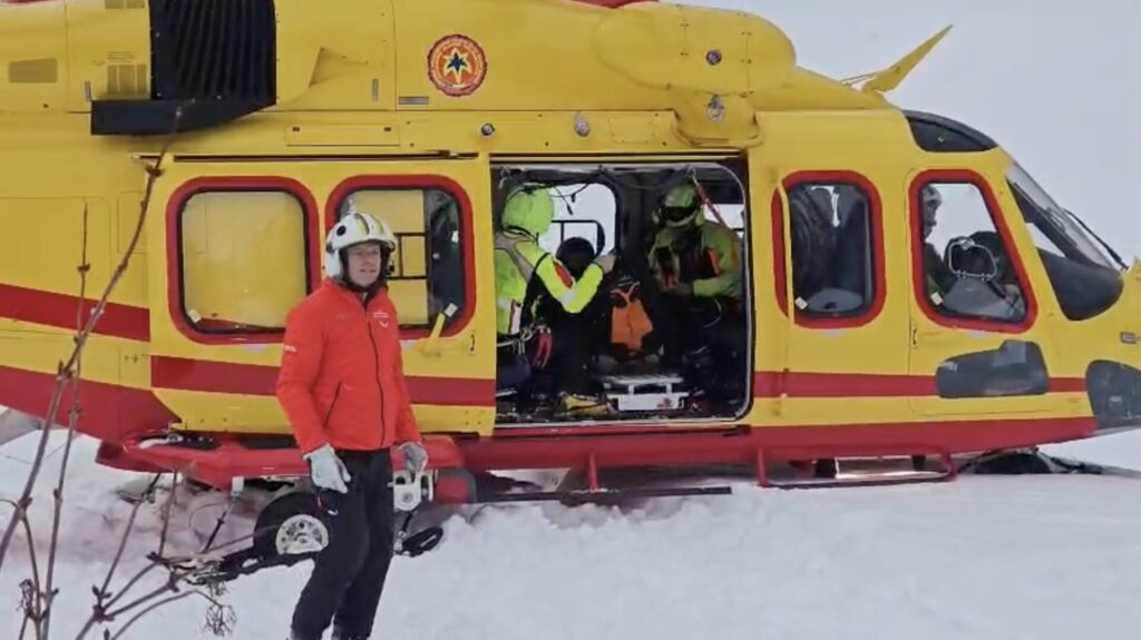 Recupero canale dei Vesses. Soccorso Alpino Valdostano.