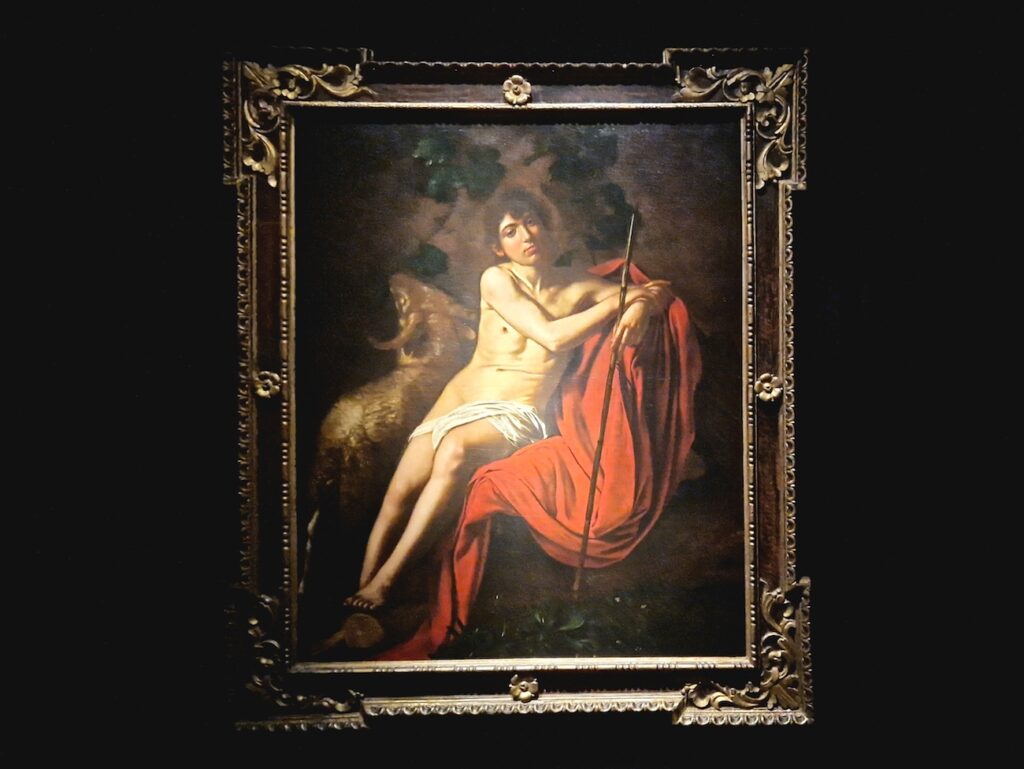 San Giovanni Battista Mostra Caravaggio per Ventennale Forte di Bard Foto Alice Dufour