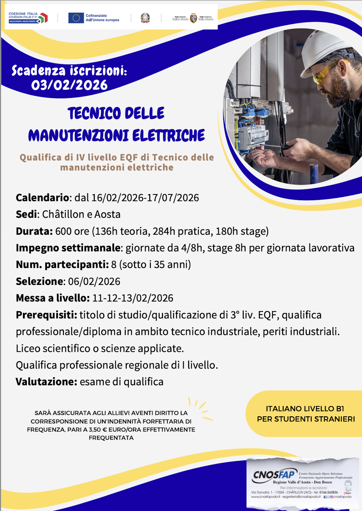 Tecnico delle manutenzioni elettriche - elettricista