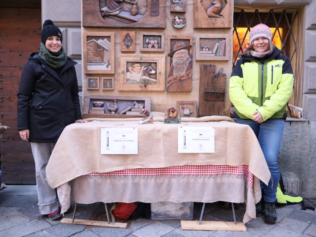 Sophie Peraillon e Chantal Chapellu (da sx a dx) Fiera di Sant