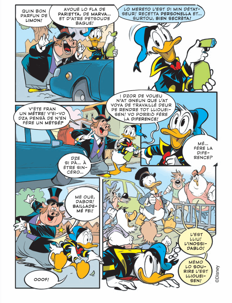 Il numero 3660 di Topolino in patois