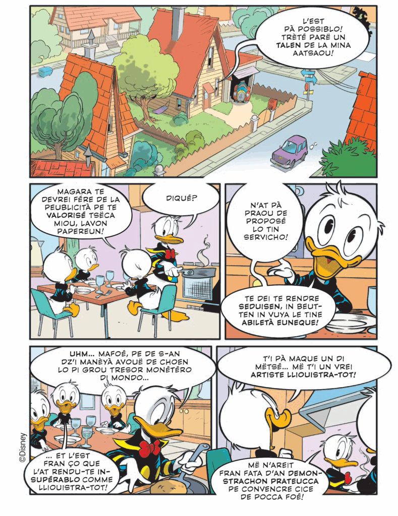 Il numero 3660 di Topolino in patois