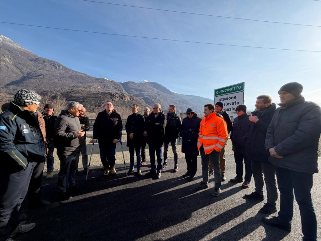 Sopralluogo frana Quincinetto 