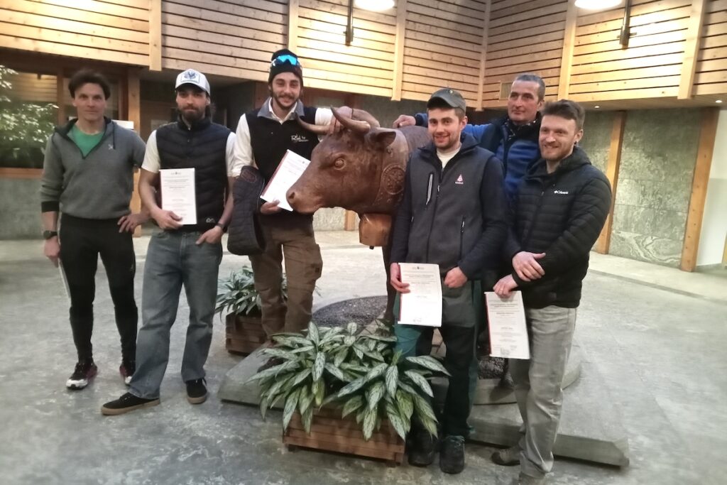 I partecipanti al Corso per operatore forestale 