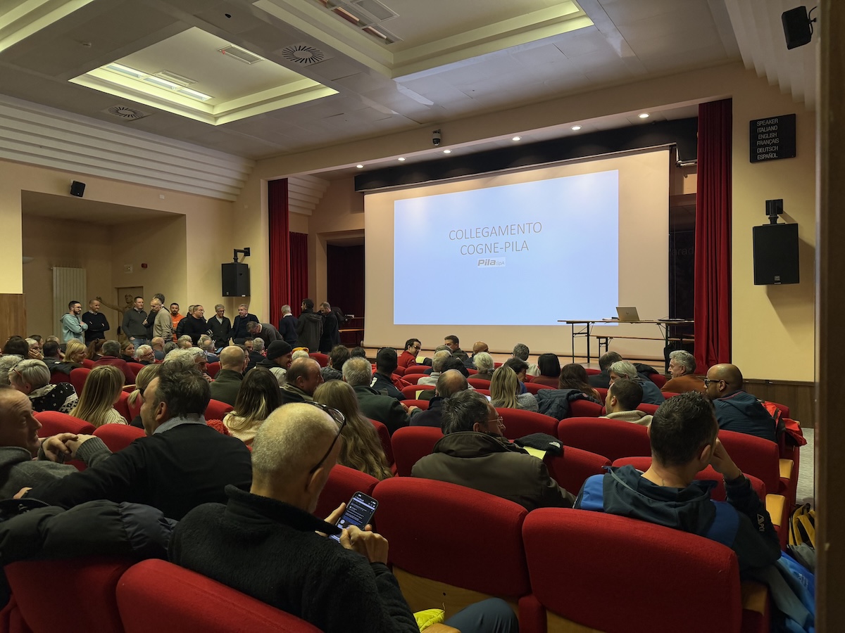 Cogne auditorioum - presentazione progetti di fattibilità Pila-Cogne