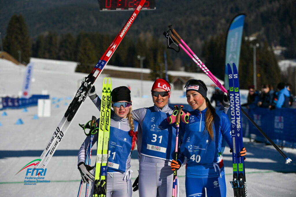 Mondiali winter triathlon Axelle Vicari bronzo